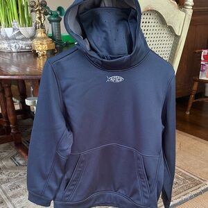 AFTCO Kids Dark Blue Windproof Mouth Guard Hoodie